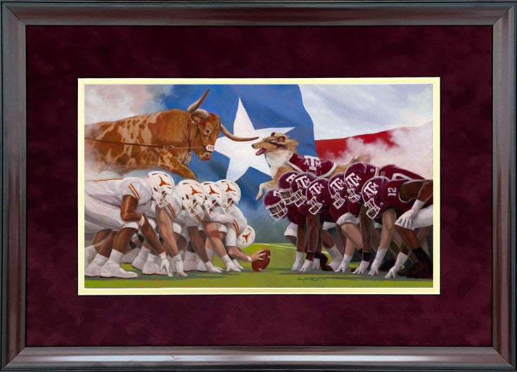 A&M  / TX Rivalry Renewal – Framed 2MSS – 10″x 17″